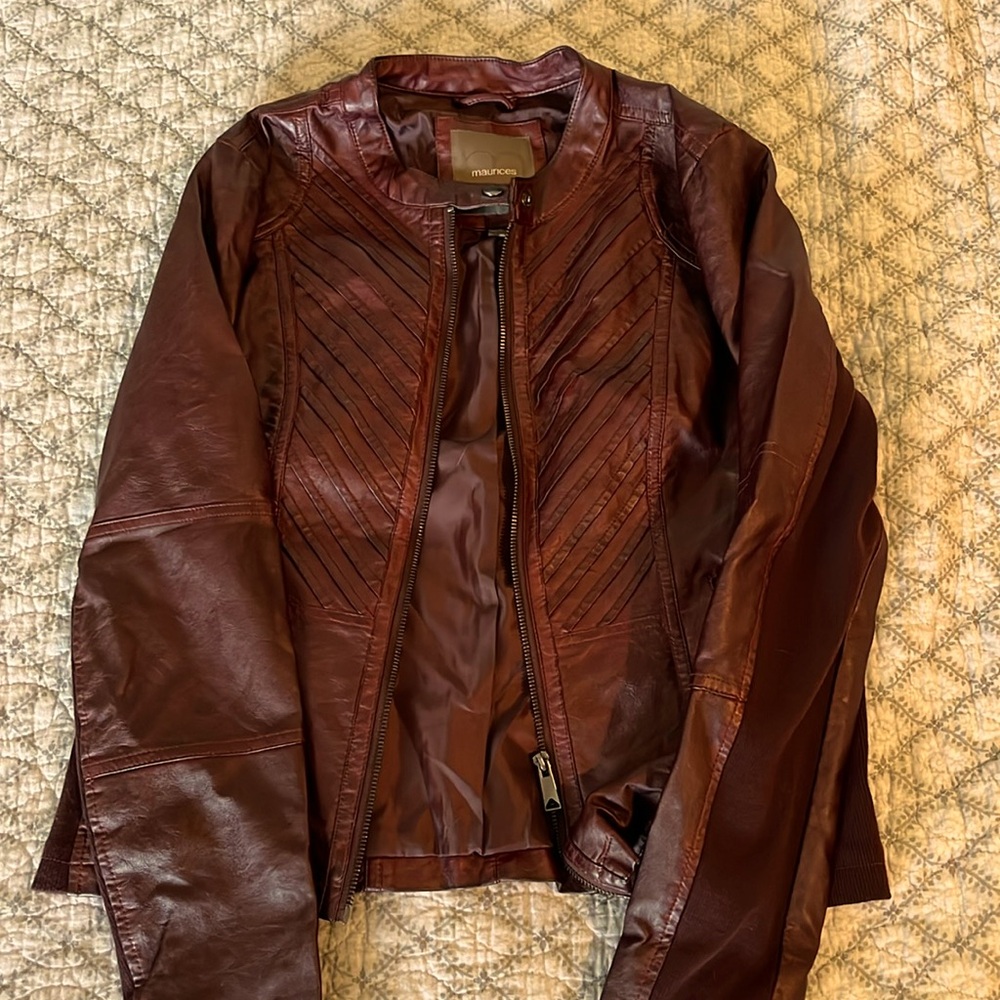 Leather Burgundy Jacket